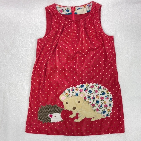 Mini Boden Other - Mini Boden hedgehog cordoroy polka dot jumper 3-4